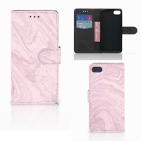Huawei Y5 2018 Bookcase Marble Pink - Origineel Cadeau Vriendin