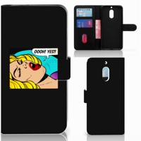 Nokia 6 Wallet Case met Pasjes Popart Oh Yes