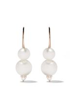 Mizuki boucles d'oreilles serties de perles en or 14ct - thumbnail