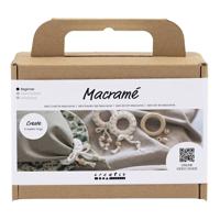 Creativ Company Mini Hobbyset Macrame Servetring Off-white - thumbnail