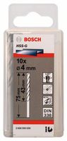 Bosch Accessoires Metaalboren HSS-G, Standard 4 x 43 x 75 mm 10st - 2608595059