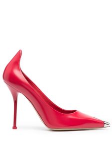 Alexander McQueen escarpins en cuir à bout contrastant - Rouge