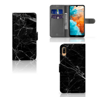 Huawei Y6 (2019) Bookcase Marmer Zwart - Origineel Cadeau Vader - thumbnail