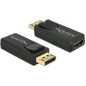 Delock 65571 Adapter DisplayPort 1.2 male > HDMI female 4K Passief zwart