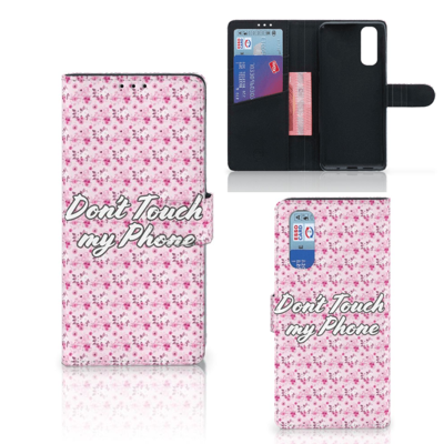 OPPO Find X2 Portemonnee Hoesje Flowers Pink DTMP