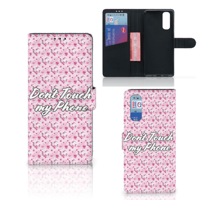 OPPO Find X2 Portemonnee Hoesje Flowers Pink DTMP