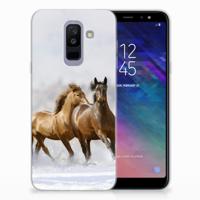 Samsung Galaxy A6 Plus (2018) TPU Hoesje Paarden