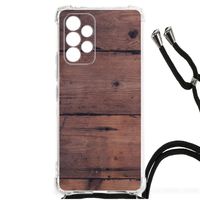 Samsung Galaxy A53 Stevig Telefoonhoesje Old Wood - thumbnail