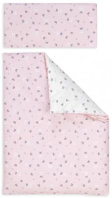 Interbaby dekbedovertrek kronen 60 x 120 cm katoen