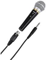 Hama Dynamische microfoon DM 20 met nierkarakteristiek, metalen behuizing, kabellengte 3 m, zwart
