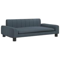 vidaXL Hondenmand 90x53x30 cm stof donkergrijs, hondenbank, hondenbed, dierenmand, huisdierenbank, huisdierenmand, dierenbed, huisdierenbed