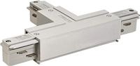 EUTRAC T-connector voor 3-fasen HV-rail, aarde rechts T-connector 2, zilvergrijs