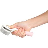 Zolux -Intrekbare Slicker-borstel maat S. 7,5 x 5 x 17,5 cm. ANAH katten-ZO-550004