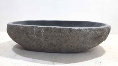 Rivierstenen wasbak RXL220319, 62x37x15 cm