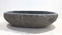 Rivierstenen wasbak RXL220319, 62x37x15 cm