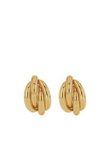 ANINE BING boucles d'oreilles Knot en plaqué or 14ct