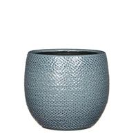 Mica decoratieve pan, blauw, 19