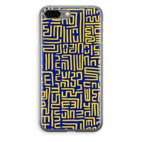 Majorelle Blue Print: iPhone 8 Plus Transparant Hoesje