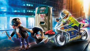 Playmobil City Action 70572 Politie-motorfiets: Achtervolging van de geldgever