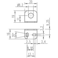 Leuze Electronic 50113550 Montagehoek BT D08M.5 1 stuk(s) - thumbnail