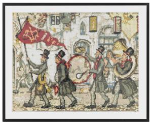 Grafix Diamond Painting Anton Pieck Fanfare 40x50cm