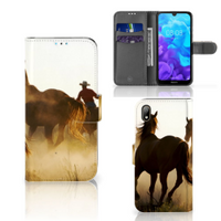 Huawei Y5 (2019) Telefoonhoesje met Pasjes Design Cowboy - thumbnail