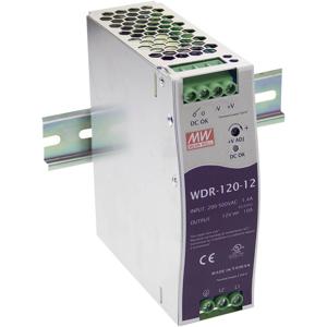 Mean Well WDR-120-48 DIN-rail netvoeding 48 V/DC 2.5 A 120 W Aantal uitgangen: 1 x Inhoud: 1 stuk(s)