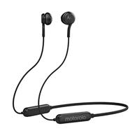Motorola Lifestyle Verap 105 Bluetooth sport-hoofdtelefoon met nekbeugel, IPX5 waterdicht, compatibel met Alexa, Siri, Google Assistant, zwart, één maat