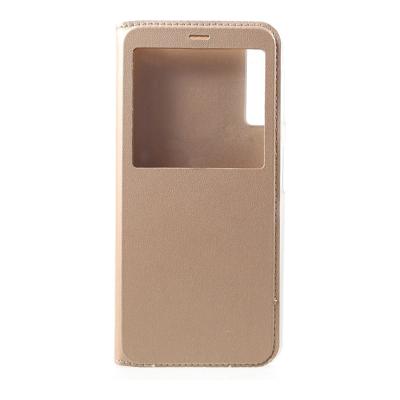 Shop4 - Samsung Galaxy A7 (2018) Hoesje - Window View Case Goud