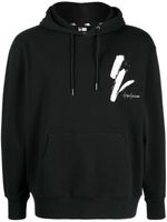 Yohji Yamamoto x New Era hoodie en coton à logo imprimé - Noir - thumbnail