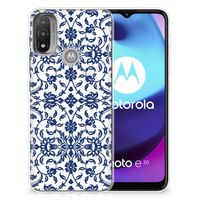 Motorola Moto E20 | E40 TPU Case Flower Blue - thumbnail