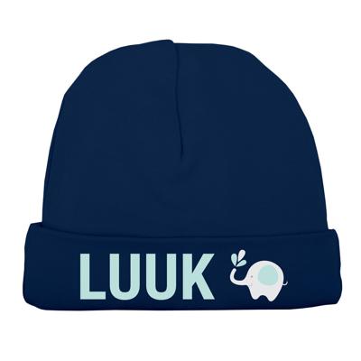 Babymuts bedrukken - Navy