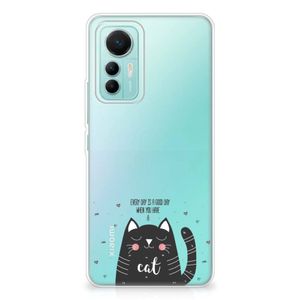 Xiaomi 12 Lite Telefoonhoesje met Naam Cat Good Day