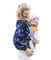 Luna Dream draagzak Grow Up Cube katoen grijs/