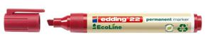 Edding edding 22 permanent marker EcoLine 4-22002 Permanent marker Rood Watervast: Ja