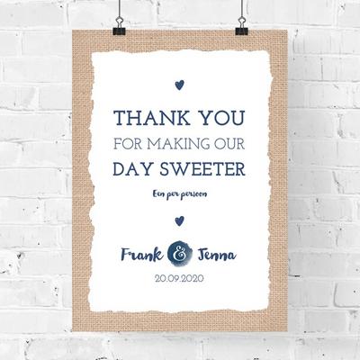 Poster bedankjes indigo eco Poster bedankjes indigo eco