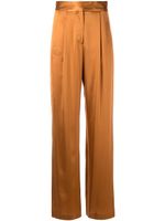 Michelle Mason pantalon ample en soie - Orange - thumbnail