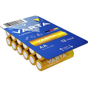 Varta LONGLIFE AA Big Box 12 AA batterij (penlite) Alkaline 2800 mAh 1.5 V 12 stuk(s)