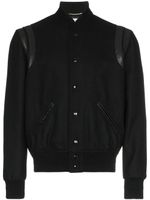 Saint Laurent Veste Varsity - Noir