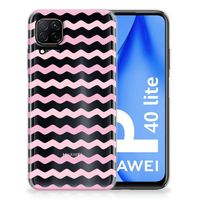 Huawei P40 Lite TPU bumper Waves Roze