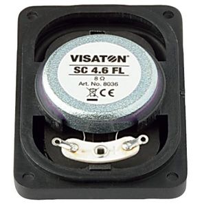 Visaton SC 4.6 FL - 8 Ohm 2.4 inch 6 cm Breedband-luidspreker 4 W 8 Ω Zwart Ovaal