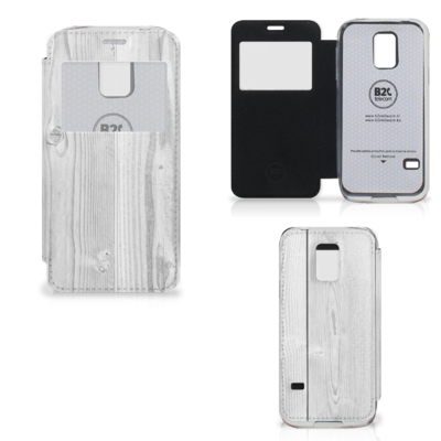 Samsung Galaxy S5 Mini Book Style Case White Wood Samsung Galaxy S5 Mini Book Style Case White Wood