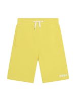 BOSS Kidswear short de sport à logo imprimé - Jaune