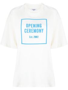 Opening Ceremony t-shirt en coton à logo imprimé - Blanc