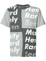 Mostly Heard Rarely Seen t-shirt à design patcwhork - Gris