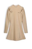 NoBell Meisjes jurk velvet rib - Max - Beige