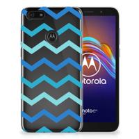 Motorola Moto E6 Play TPU bumper Zigzag Blauw