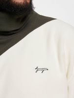 Denim Project / trui High Neck Split Fleece in wit