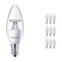 Voordeelpak 10x Philips CorePro LEDcandle E14 B35 5.5W 827 Helder | Vervangt 40W