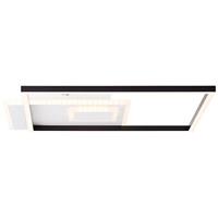 Brilliant Iorgo LED-plafondlamp, 44 x 44 cm, zwart/wit, metaal/kunststof, 1x geïntegreerde led, 40 W, (lichtstroom: 4300 lm, lichtkleur: 3000 K)